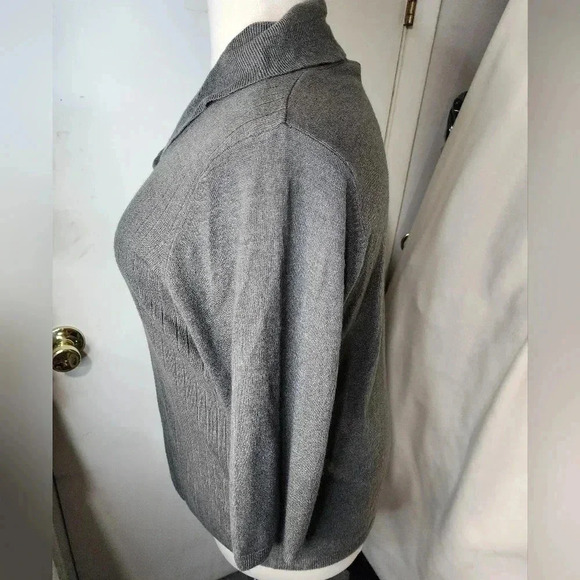 Allison Daley Plus Size 3X Sweater Gray - Picture 2 of 9
